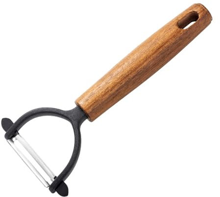 Stainless Potato Peeler, Vegetable Speed Peeler with Non-Slip Wooden Handle, Good Grip - Y Shaped with Eye Remover, Multifunctional for Vegetable Fruits Kitchen Utensil