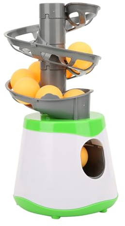 Changor Tischtennis-Automatikwerfer, Leichter Tragbarer Trainer für | Anfänger und -Liebhaber, die zu Hause üben, mit 10 Bällen, ABS-Material