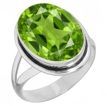 Handgefertigter 925 Sterling Silber plattierter Ring Massiver Natürlicher Edelstein Türkis, Karneol, Mondstein, Rosenquarz Ovaler Boho Schmuck Für Damen
