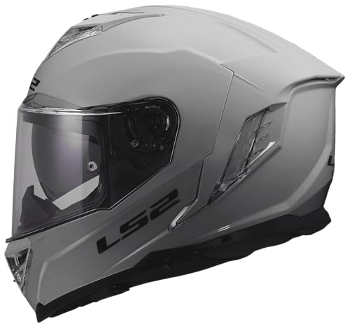 LS2, Integraler Motorradhelm STORM III SOLID Nardo Grey, XS