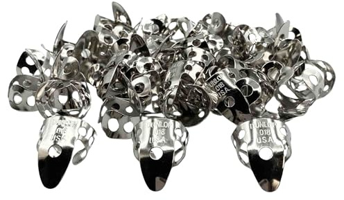 JIM DUNLOP 34R.018 Nickel Silver Fingerpicks, .018, 50/Box