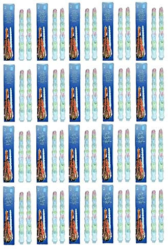 Hillfield® 40 bunte Tropfkerzen (20 Packungen) - Dekokerzen mit Tropf-Effekt - Brenndauer circa 4 bis 6 Stunden - Perfekt für Parties und romantische Stunden - Qualitätskerzen von Hillfield