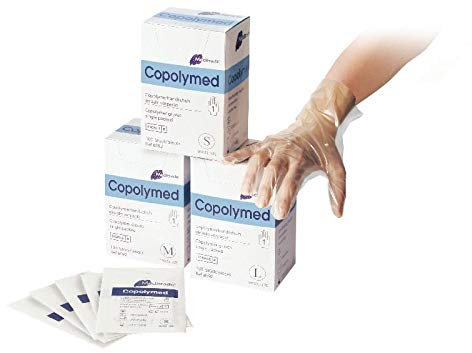 Meditrade 8092L Copolyme Sterile Untersuchungshandschuh einzeln verpackt, Steril, Puderfrei, Größe Large (100-er pack)