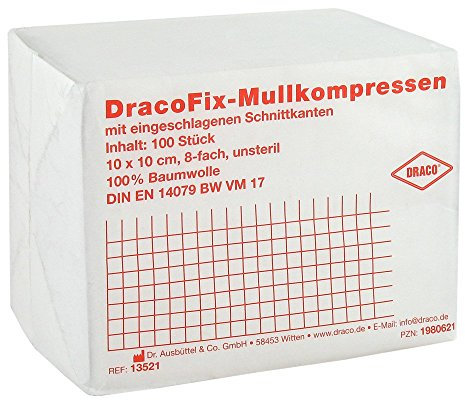 Dracofix OP-Kompressen 10x10 cm Unsteril 8fach