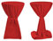 TexDeko® Stehtischhussen Premium mit Schleifenband Blickdicht für Bistrotische Bartische Tisch-Überzug Rot Ø 80cm Oeko-TEX Zertifikat