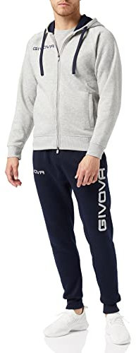 TUTA KING FELPA GRIGIO/BLU Tg. L