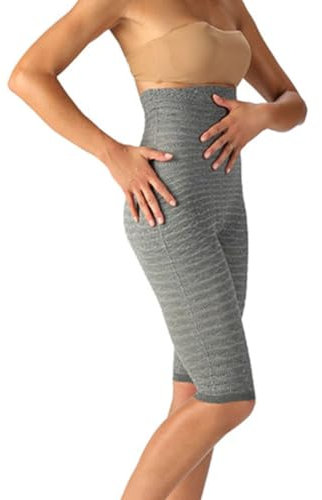 SPIKECELL Leggings Anticellulite con Pancera Contenitiva Donna Elettro Magnetoterapia - Guaina Ciclista, Drenante Gambe, Ritenzione Idrica, Dispositivo Medico Detraibile - Made in Italy