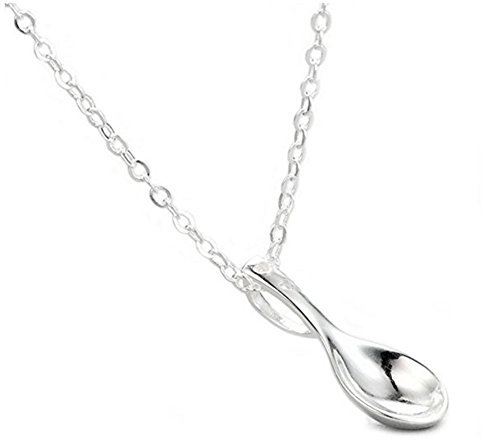 Helen de Lete Innovative Love Heart Spoon Sterling Silver Choker Necklace