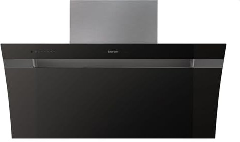 Berbel Glassline 2 BKH 90 GL-2 Kopffreihaube 90 cm Schwarz