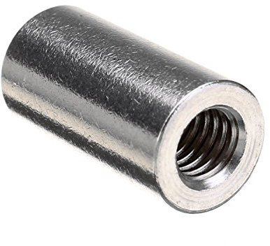 ChaRLes M6 20mm Rond Connecteur 304 Acier Inox Filet Fileté Tige Goujon Écrou D'Accouplement