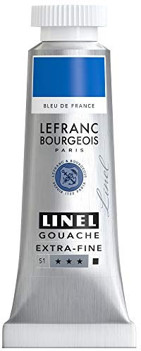 Lefranc Bourgeois Linel Gouache Extra-Fine Tube 14ml Bleu De France Série 1