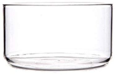 Cabilock Salatschüssel Glas Rührschüssel Runde Transparente Dessertschalen Obstschale Hitzebeständige Glasschale Tiefe Schale für Süßigkeiten Obst Dessert Weihnachten Tischdeko(Ohne Deckel)