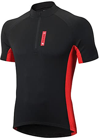 MEETWEE Herren Radtrikot, Fahrradtrikot Kurzarm & Langarm Fahrrad Shirt Fahrradbekleidung Radshirt für Männer, Atmungsaktive Cycling Jersey Schnell Trocknen Radsport Bekleidung