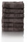 ALCLEAR Komfort Frottier Handtuch Set saugstark aus 100% Ökotex Baumwolle, Frotteeserie in 6 Farben und 5 Größen, Farbe: anthrazit, 6X Gesichtstücher 30x30 cm