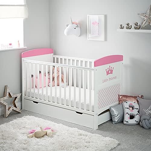 Obaby Grace Inspire Cot Bed & Under Drawer - Little Princess