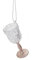 Glittery Wine Glass Shaped Hanging Ornament Glamorous Wine Themed Christmas Tree Decoration in many colours (Rose Gold)