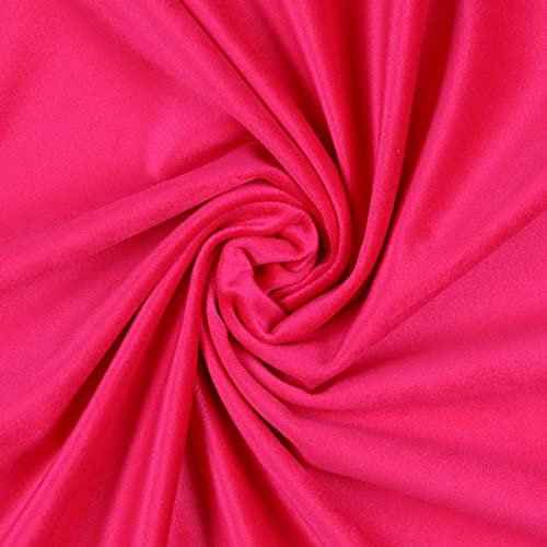 Mondo Tessuti - Tagli di Velluto - Disponibile in Diversi Formati e più di 35 Colori DIY Fai da te Pannelli Pretagliati (Fucsia, 50X70CM)