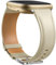 Dirrelo Echtes Leder Armband Kompatibel Mit Fitbit Versa 3/4, Sense, Sense 2 - Ersatzband für Damen Und Herren, Beige