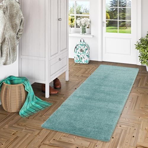 Snapstyle Hochflor Langflor Shaggy Läufer Teppich Palace Mintgrün in 9 Größen