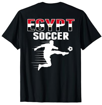 Ägypten Fußball-Trikot – Ägyptische Flagge Fußballspieler T-Shirt