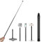 37-150cm 4 Sektionen Einstellbarer Selfie Stick für Insta360 ONE X2/RS/X3, Auto Invisible Carbon Fiber Selfie-Stangen, 4/1 Schraubverbinder für Insta360 ONE, Gopro und andere Sportkameras (150cm)