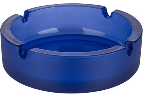 ZORR Aschenbecher aus Glas blau Kobold satiniert - 49339D