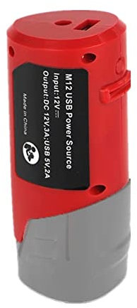 FEMSIS For Milwaukee M12 USB Battery Converter Adapter Power Supply Lithium Battery Charger Power Tool Accessories
