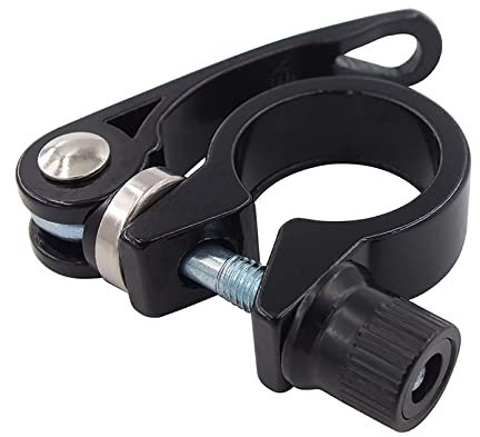 1 Pc Bike Seat Post Clamp, 25.4mm Aluminum Alloy Seat Tube Clip Fits 22.2mm Seat Post Tube Bicycle Quick Release Seatpost Collar Fits for 22.2mm Bike Tube