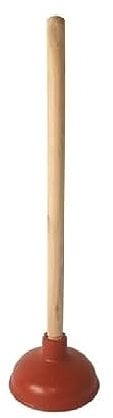 t&b enterprise Heavy Duty Toilet Plunger (6 Inch Cup & 17 Inch Handle) Powerful Toilet Un-blocker Strong Suction Pump Best for Kitchen Sink Bathroom Shower Draining
