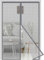 Fiberglas Magnet Fliegengitter Tür 220x210 cm，Verstärktes Schwerlastnetz Insektenschutz Balkontür Magnet,Fliegengitter Balkontür Ohne Bohren，Insektenschutz vorhang für Balkontür Terrassentür,Grau