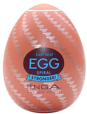 TENGA EGG Hard Spiral Masturbator für Männer - Masturbationshilfe in diskreter Verpackung - Einwegprodukt - 1 Ei (1er Pack)