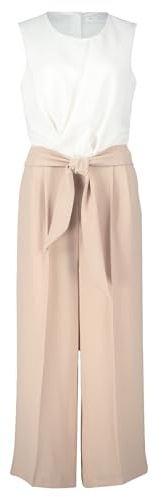 Betty & Co Damen Jumpsuit ohne Arm, Patch Taupe/Cream, 44