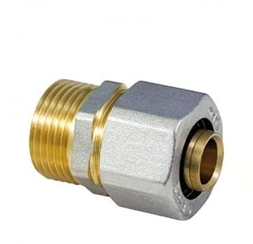 Raccord droit mâle multicouche à compression (20 X 3/4)