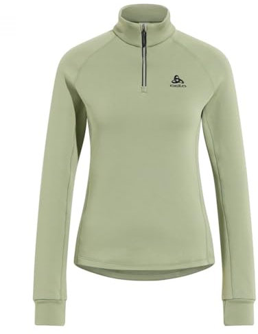 Odlo Damen Langarm Shirt mit halben Reißverschluss BERRA, matte green, L