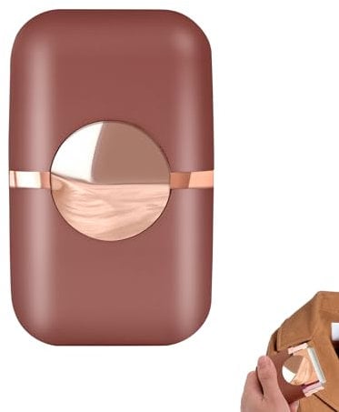 Adorila Waschbare und wiederverwendbare Fusselrolle, Reise-Fusselentferner-Bürste für Tierhaare, tragbarer Doppelkopf-Haustierhaarentferner für Kleidung (Maroon)