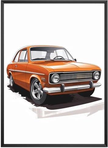 MJ-Graphics - Auto-Poster Opel Olympia Rekord - Bild mit schönem Auto Klassiker | Wandbild Din A4 in Galerie Qualität mit extra dickem 300g Posterpapier - FineArt Kunstdruck ohne Bilderrahmen