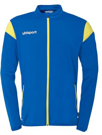 uhlsport Fußball Squad 27 Classic Jacke Unisex Trainings-Jacke Sport-Jacke Sweat-Shirt ohne Kapuze mit Reißverschlusstaschen