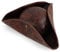 Yelschwa Brown Pirate Hat for Adults & Teenagers, One Size Fits Most, Distressed Leather Look, Perfect for Pirate Cosplay, Halloween, Colonial Parties