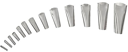 BESTonZON 13pcs Stainless Steel Caulk Nozzle Set Caulk Nozzle Tips for Precise Caulking Finishing Suitable for Sealant Guns Professional for Kitchen and Bathroom