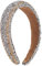 Glitzer Haarreifen Damen Gepolstert Strass Perlen Haarreif Breit Haarbänder Glänzend Stirnband Mädchen Braut Haarschmuck 26911