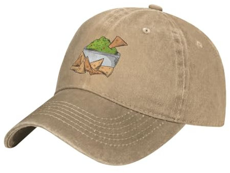 iftoday Guacamole Con Chips De Tortilla Dad Hat Vintage Baseball Cap für Männer Frauen Hüte Geschenke Trucker Caps
