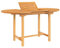 Willood Gartentisch Ausziehbar 110-160x80x75 cm Massivholz oval grau Holz Outdoor Garten Balkon Table