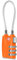 CFMOUR TSA Locks - 1, 2, 3, 4, 5, 6 Pack 3-Dial Travel Cable Combination Security Padlock for Suitcase Luggage Case Bag Code Lock - Orange (Pack of 1)