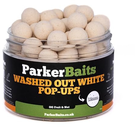 ParkerBaits OG Fruit & Nut Washed Out White Pop-Ups (12 mm)