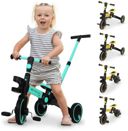 Mobiclinic® Kids, 5-in-1-dreirad, Chase, Evolutionär, Von 1 bis 5 Jahren, Verstellbarer Lenker und Sitz, 3, Kg Ultraleicht, Einfache Montage, Kinderfahrräder, Pannensichere räder, Zu 25