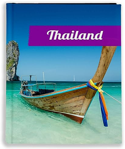 Urlaubsfotoalbum: Thailand, Fototasche für Fotos, Taschen-Fotohalter für lose Blätter, Urlaub Thailand, Handgemachte Fotoalbum (10x15 | für 48 Fotos)