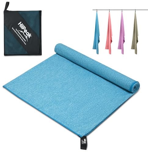 HiiPeak Mikrofaser Handtuch Kompakt und Leicht Microfaser Handtücher Fitness Handtuch Schnelltrocknend microfaser Badetuch Saugfähiges Sporthandtuch Fitnessstudio Schwimm und Gym Handtuch