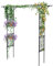 Lalahoni Gartenlaube, Bogen für Hochzeitszeremonie, Party-Dekoration, Pflanze, Kletterrosen, Rasen, Hof, Terrasse, Schwarz