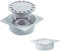 Zeker Siphon de Cour Gris - Siphon de Sol, Bonde de Sol (300 x 300 mm)