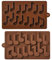 UR URLIFEHALL 2 Pcs Musical Notes Silicone Moulds Music Note Chocolate Moulds for Candy Baking Food Ice Cube Biscuit Party Cake Decorations